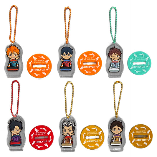 Haikyu!! Shoyo Hinata & Others TORUPAKA! Touji Danketsu! Special Stand Keychain Set Double Chance Campaign Set of 6 Keychains [USED]