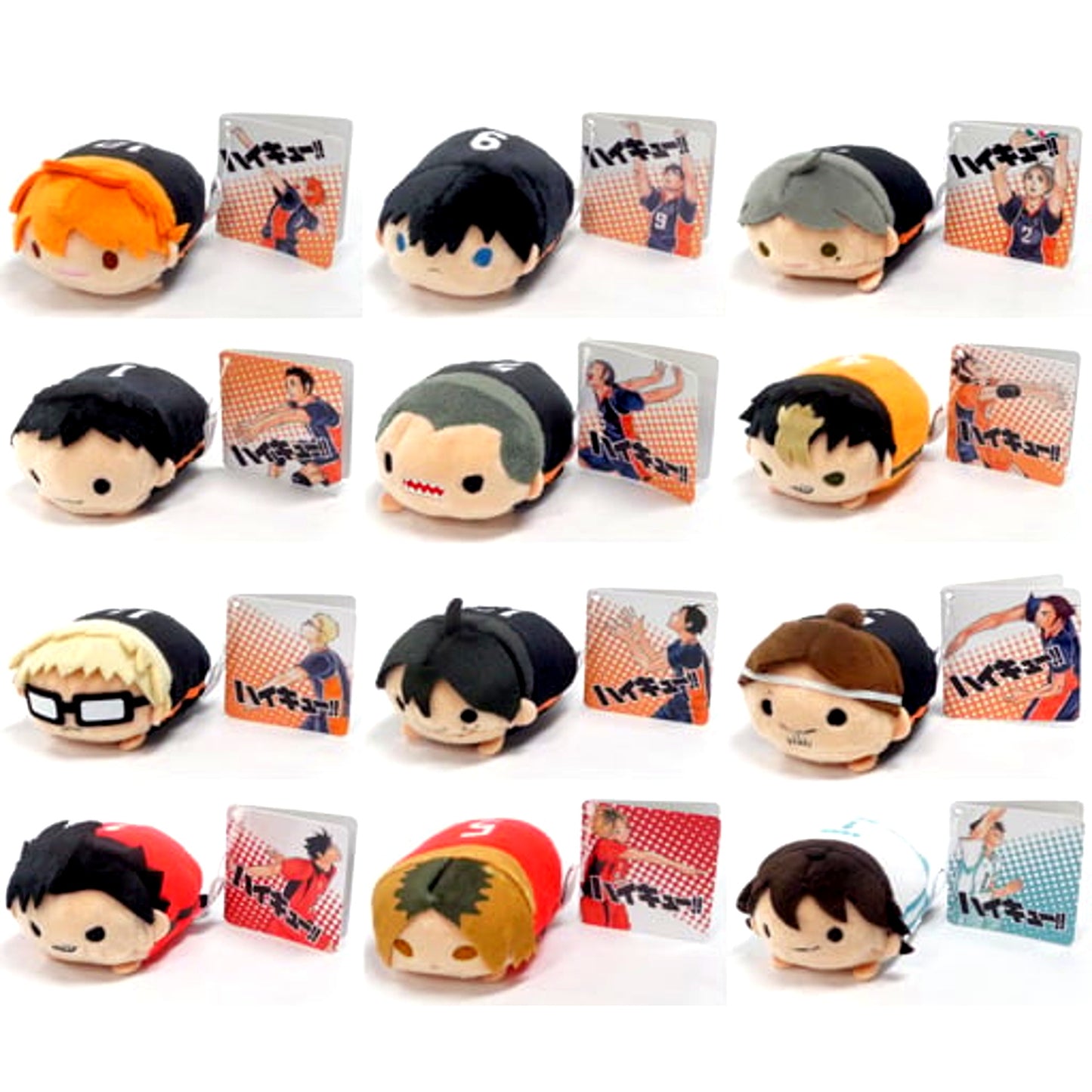 Set of 12 Haikyu!! Noru Chara Mascot Jump Festa 2016 Goods [USED]