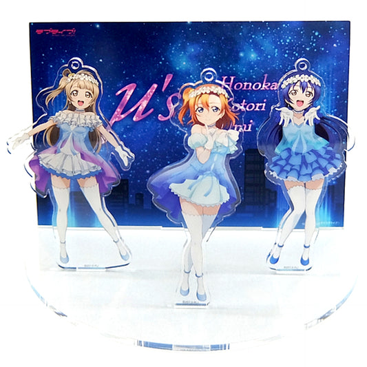 Set of 3 Honoka and Kotori and Umi Acrylic Stands Love Live! C89 Goods [USED]