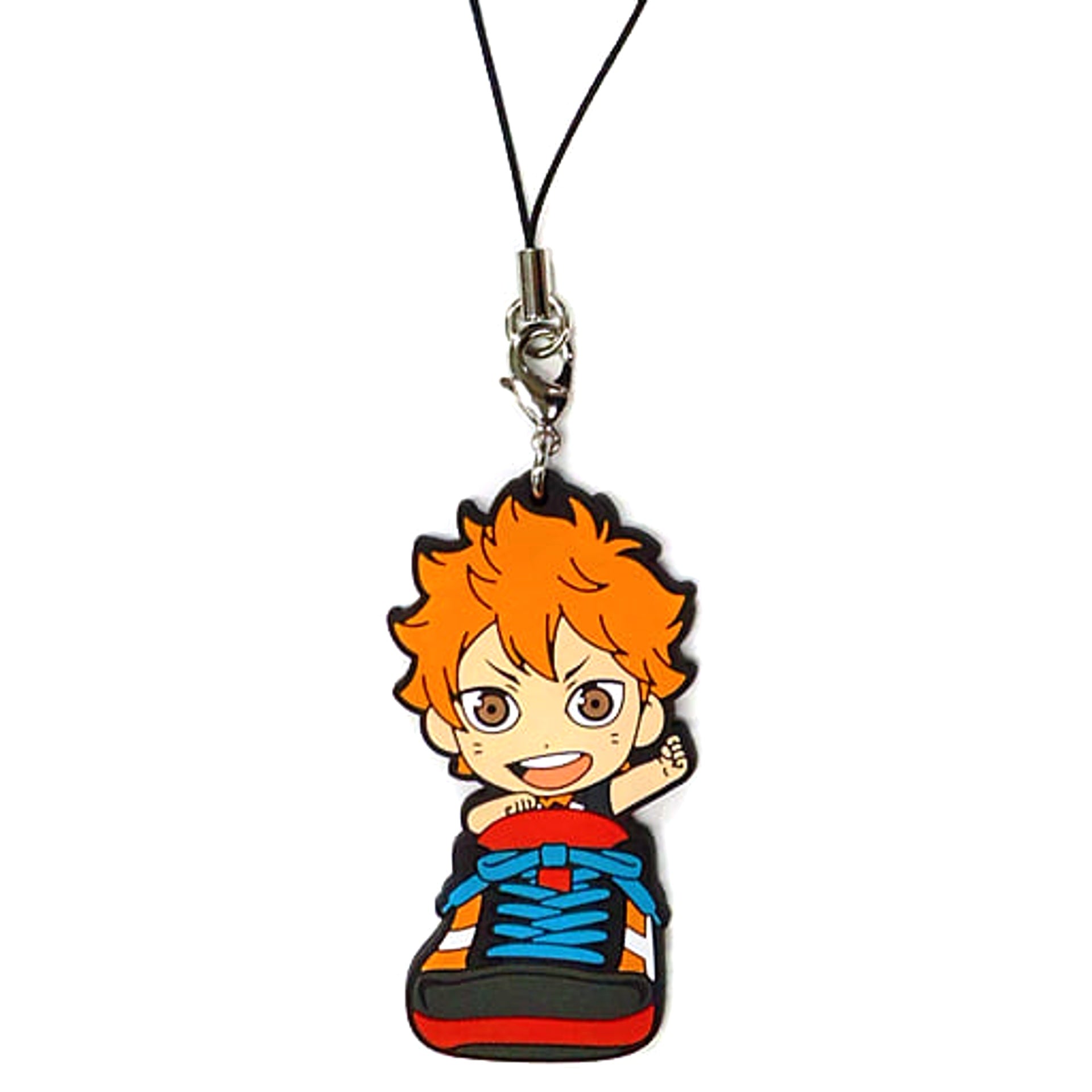 Haikyu!! Shoyo Hinata Ichiban Kuji Touji Danketsu! Karasuno Rubber Strap Kyunchara Illustrations Sporin Prize K Keychains [USED]