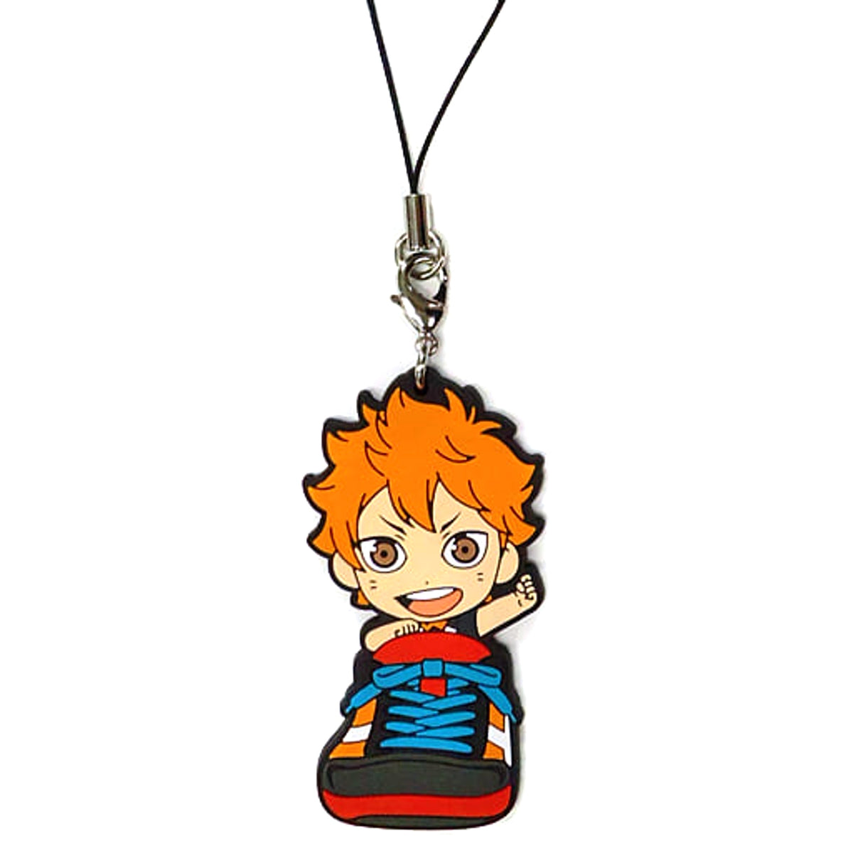 Haikyu!! Shoyo Hinata Ichiban Kuji Touji Danketsu! Karasuno Rubber Strap Kyunchara Illustrations Sporin Prize K Keychains [USED]