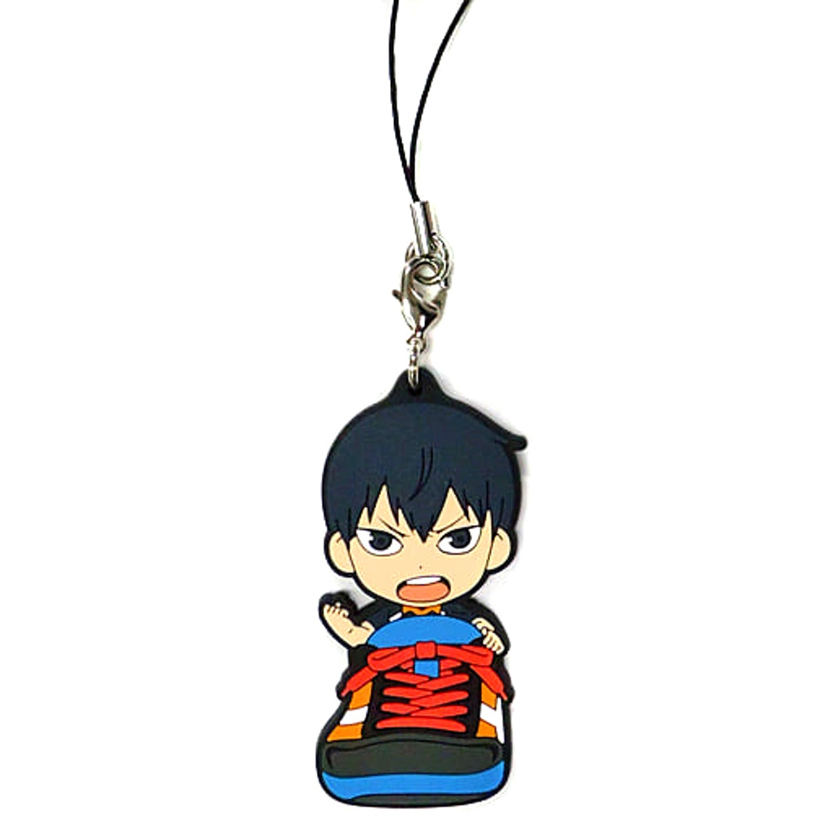 Haikyu!! Tobio Kageyama Ichiban Kuji Touji Danketsu! Karasuno Rubber Strap Kyunchara Illustrations Sporin Prize K Keychains [USED]