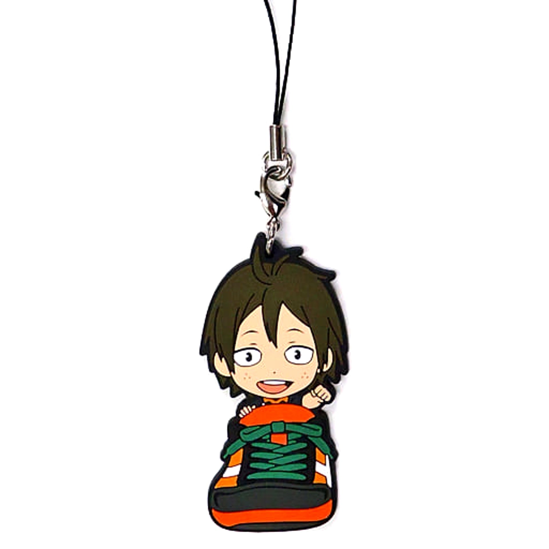 Haikyu!! Tadashi Yamaguchi Ichiban Kuji Touji Danketsu! Karasuno Rubber Strap Kyunchara Illustrations Sporin Prize K Keychains [USED]