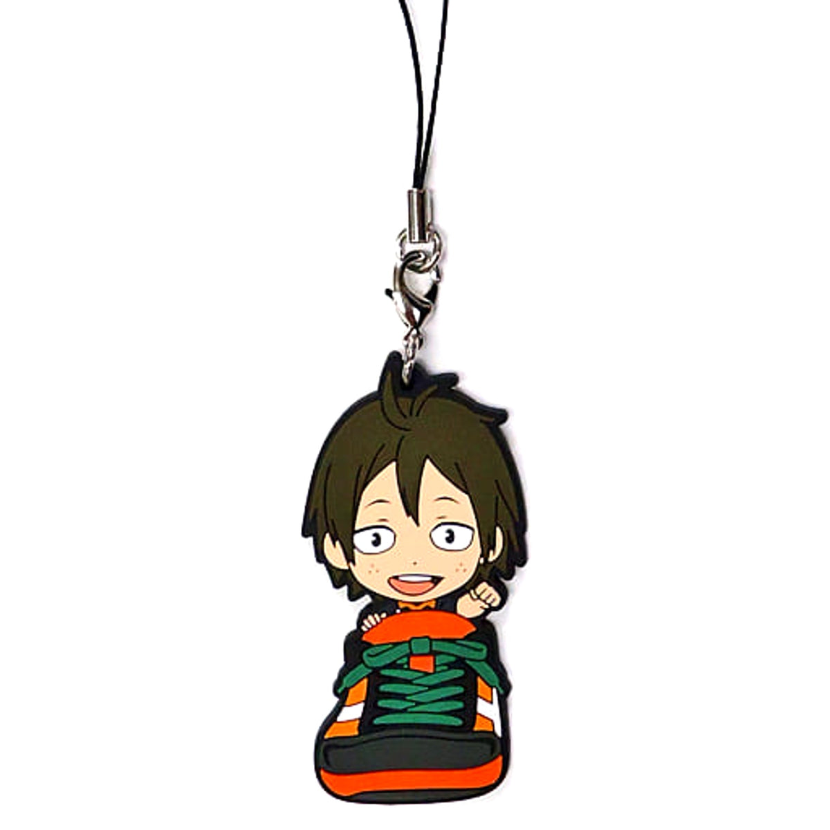 Haikyu!! Tadashi Yamaguchi Ichiban Kuji Touji Danketsu! Karasuno Rubber Strap Kyunchara Illustrations Sporin Prize K Keychains [USED]