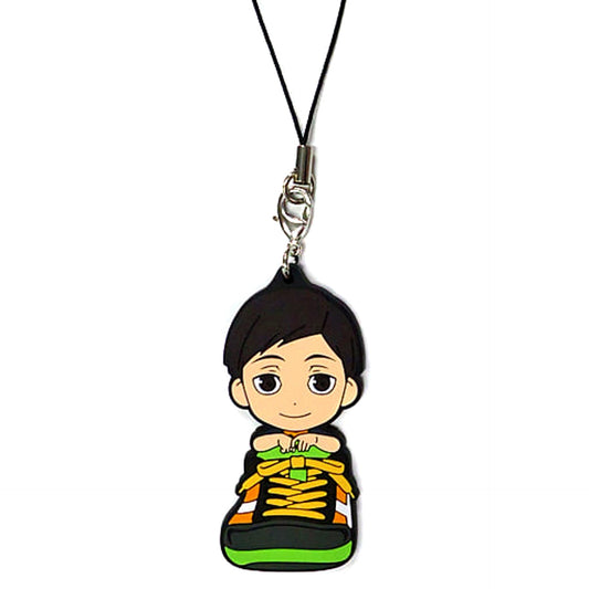 Haikyu!! Chikara Ennoshita Ichiban Kuji Touji Danketsu! Karasuno Rubber Strap Kyunchara Illustrations Sporin Prize K Keychains [USED]
