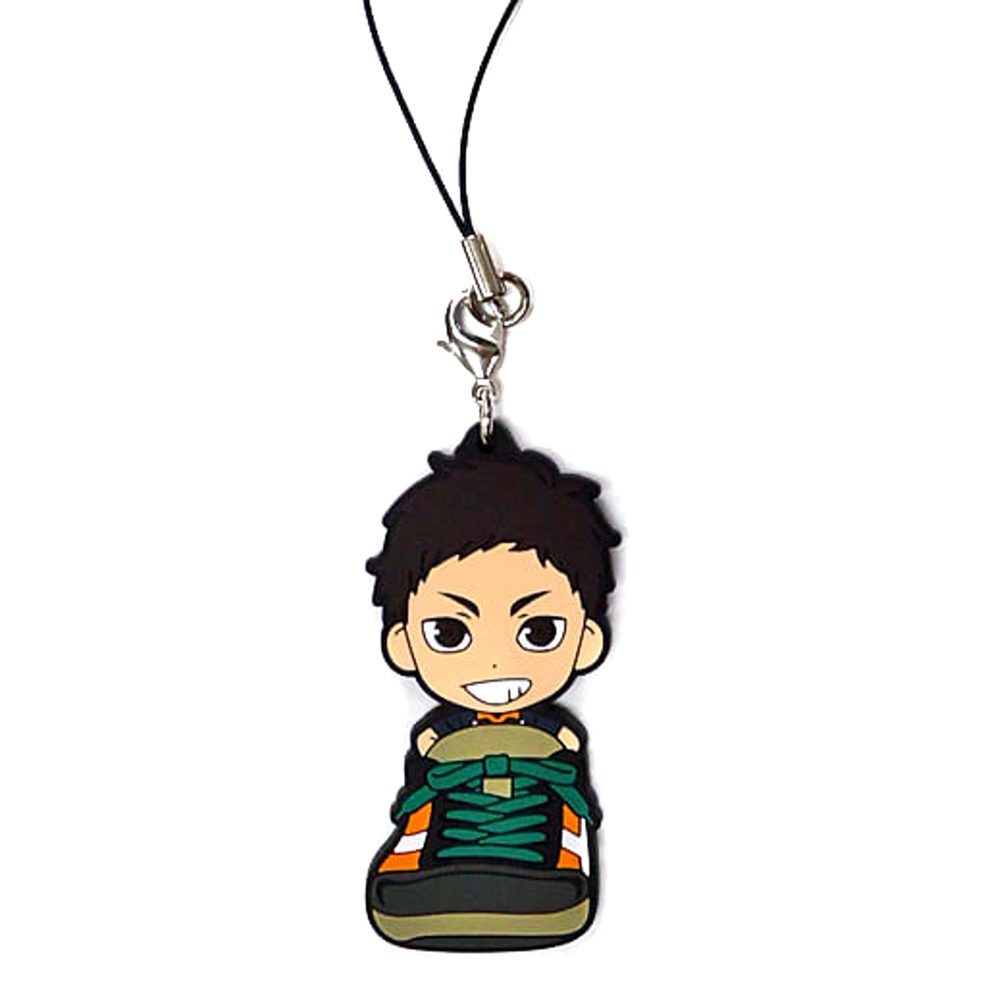 Haikyu!! Daichi Sawamura Ichiban Kuji Touji Danketsu! Karasuno Rubber Strap Kyunchara Illustrations Sporin Prize K Keychains [USED]