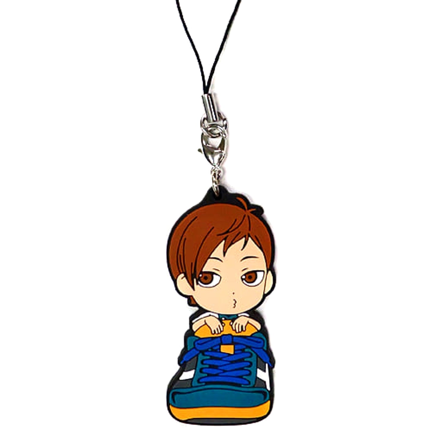 Haikyu!! Kenji Futakuchi Ichiban Kuji Touji Danketsu! Rival School Rubber Strap Kyunchara Illustrations Sporin Prize L Keychains [USED]