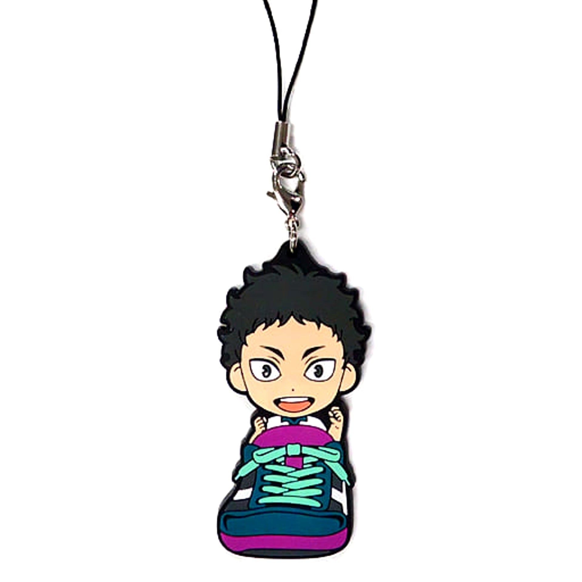 Haikyu!! Kaname Moniwa Ichiban Kuji Touji Danketsu! Rival School Rubber Strap Kyunchara Illustrations Sporin Prize L Keychains [USED]