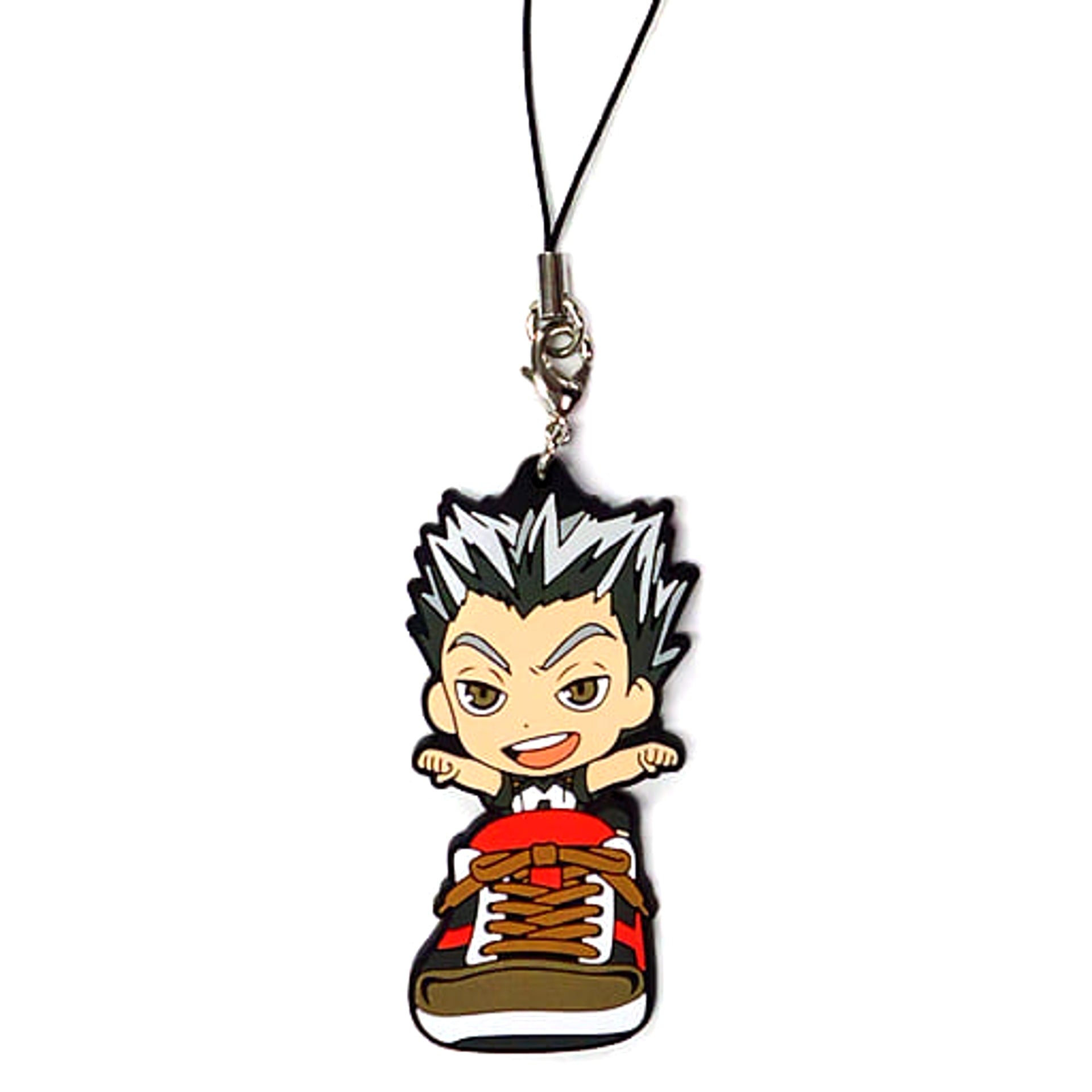 Haikyu!! Kotaro Bokuto Ichiban Kuji Touji Danketsu! Rival School Rubber Strap Kyunchara Illustrations Sporin Prize L Keychains [USED]