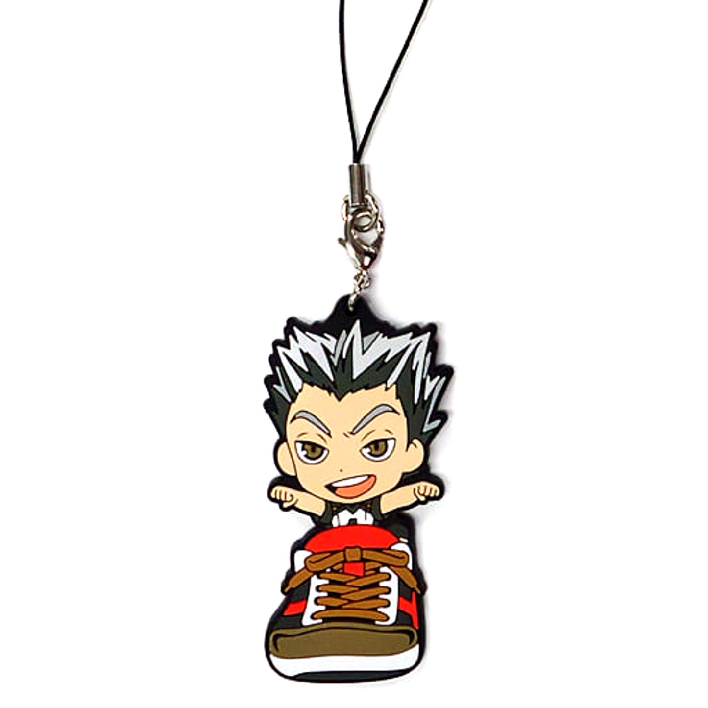 Haikyu!! Kotaro Bokuto Ichiban Kuji Touji Danketsu! Rival School Rubber Strap Kyunchara Illustrations Sporin Prize L Keychains [USED]