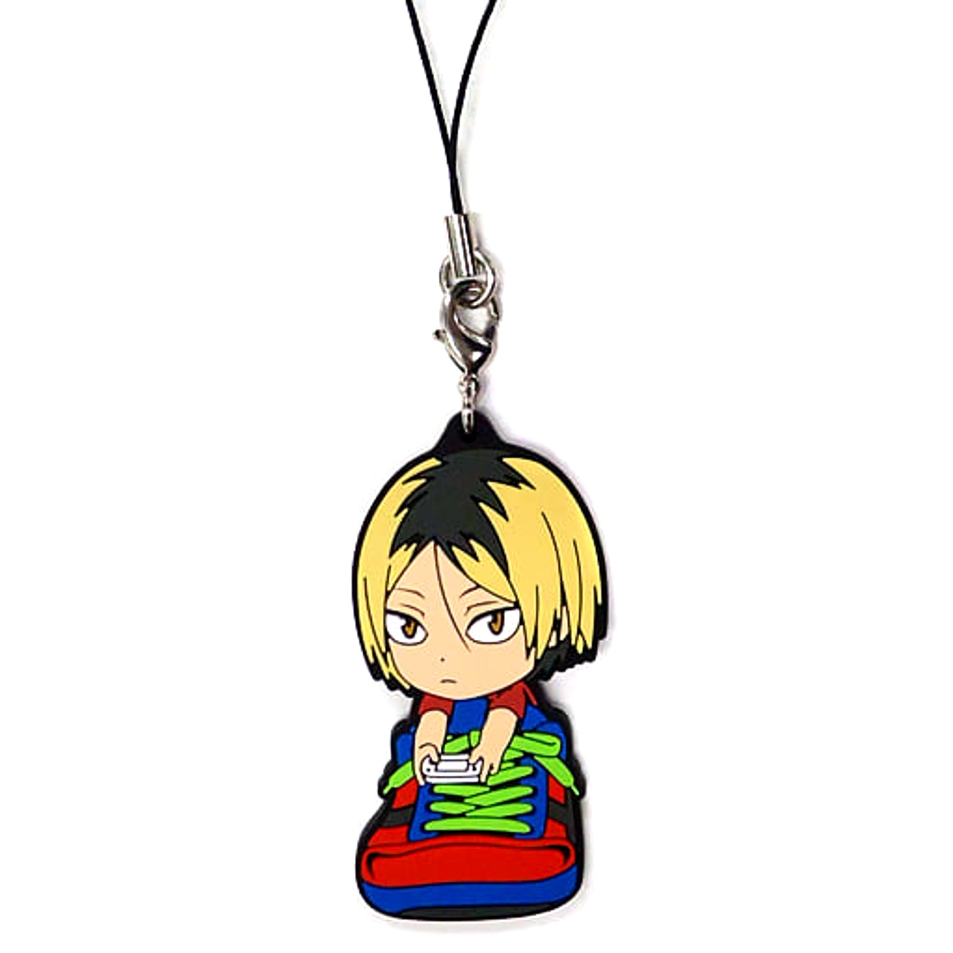 Haikyu!! Kenma Kozume Ichiban Kuji Touji Danketsu! Rival School Rubber Strap Kyunchara Illustrations Sporin Prize L Keychains [USED]