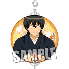 Gintama Sagaru Yamazaki Kimono Trading Tsunagaru Badge Charm Buttons [USED]