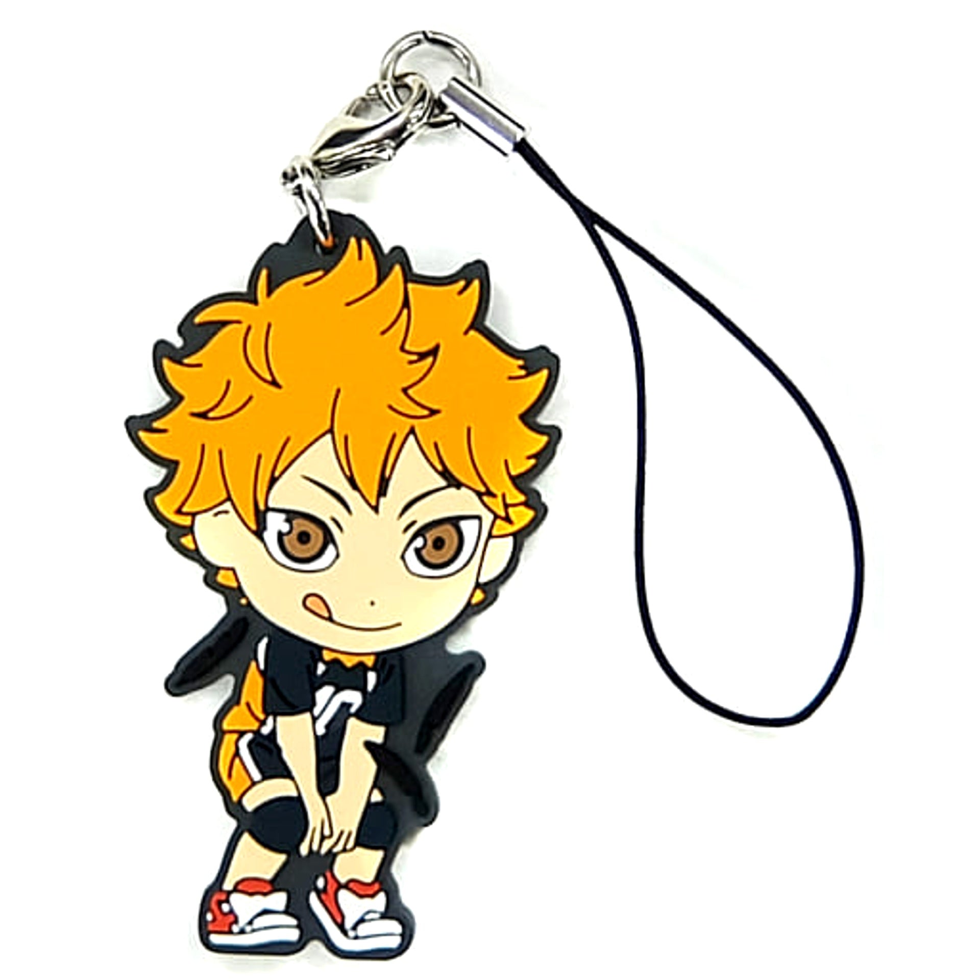 Haikyu!! Shoyo Hinata Ichiban Kuji Fateful Showdown! Karasuno Vs Aoba Johsai! Karasuno Rubber Strap Kyunchara Illustrations Prize K Keychains [USED]