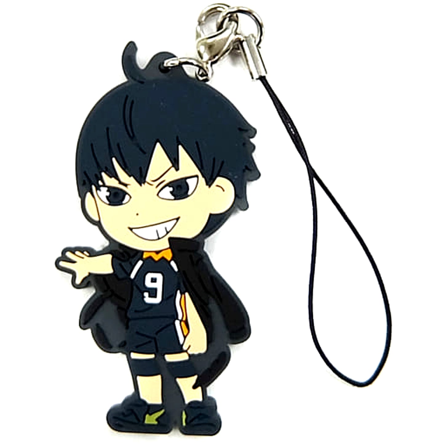 Tobio Kageyama Haikyu!! Ichiban Kuji Fateful Showdown! Karasuno Vs Aoba Johsai! Karasuno Rubber Strap Kyunchara Illustrations Prize K [USED]