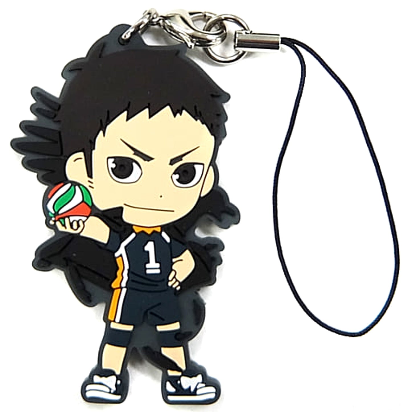 Haikyu!! Daichi Sawamura Ichiban Kuji Fateful Showdown! Karasuno Vs Aoba Johsai! Karasuno Rubber Strap Kyunchara Illustrations Prize K Keychains [USED]