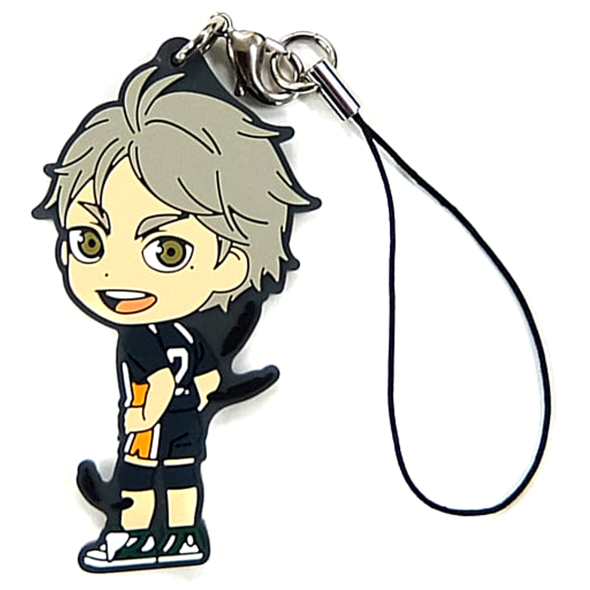Haikyu!! Koushi Sugawara Ichiban Kuji Fateful Showdown! Karasuno Vs Aoba Johsai! Karasuno Rubber Strap Kyunchara Illustrations Prize K Keychains [USED]