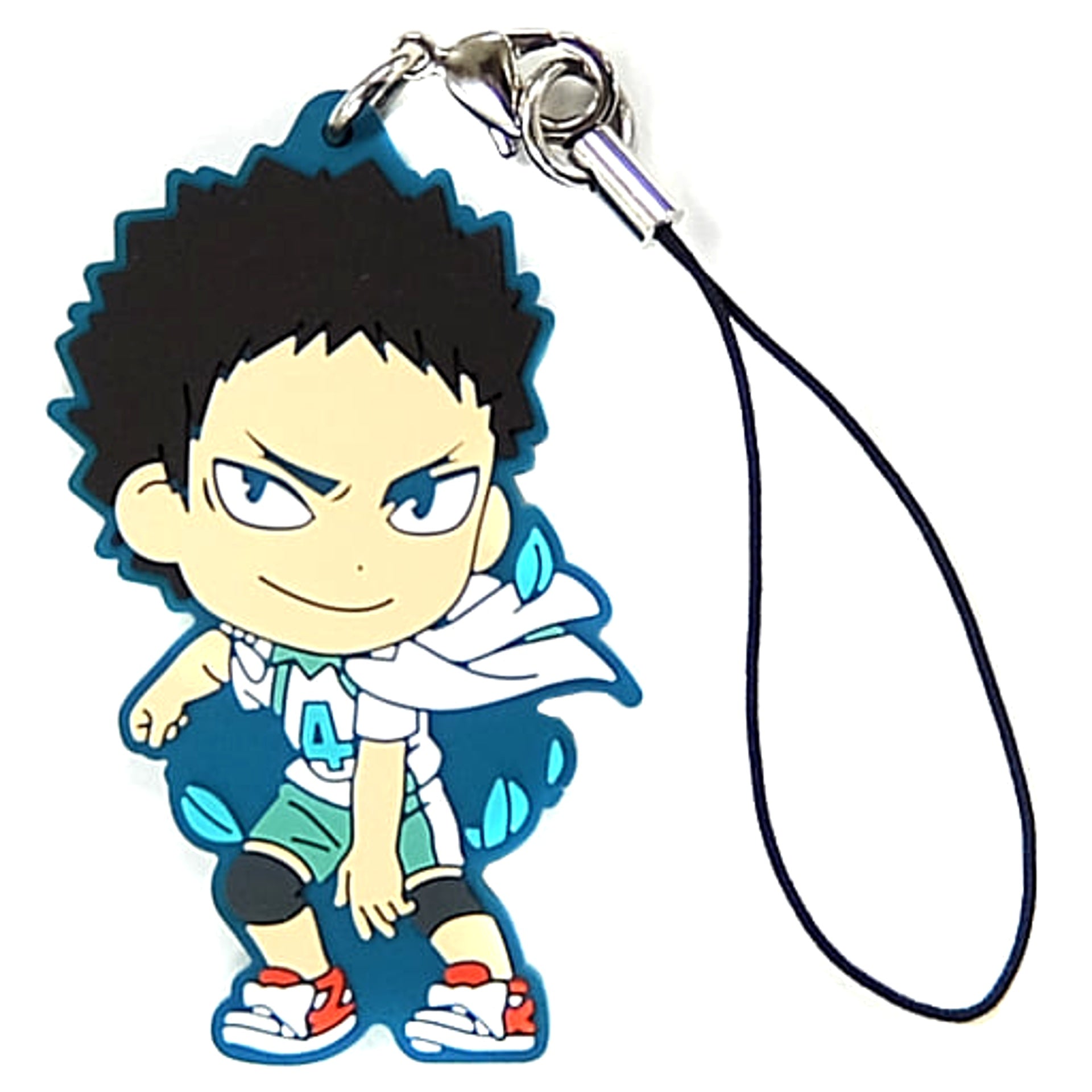Haikyu!! Hajime Iwaizumi Ichiban Kuji Fateful Showdown! Karasuno Vs Aoba Johsai! Rival School Rubber Strap Kyunchara Illustrations Prize L Keychains [USED]