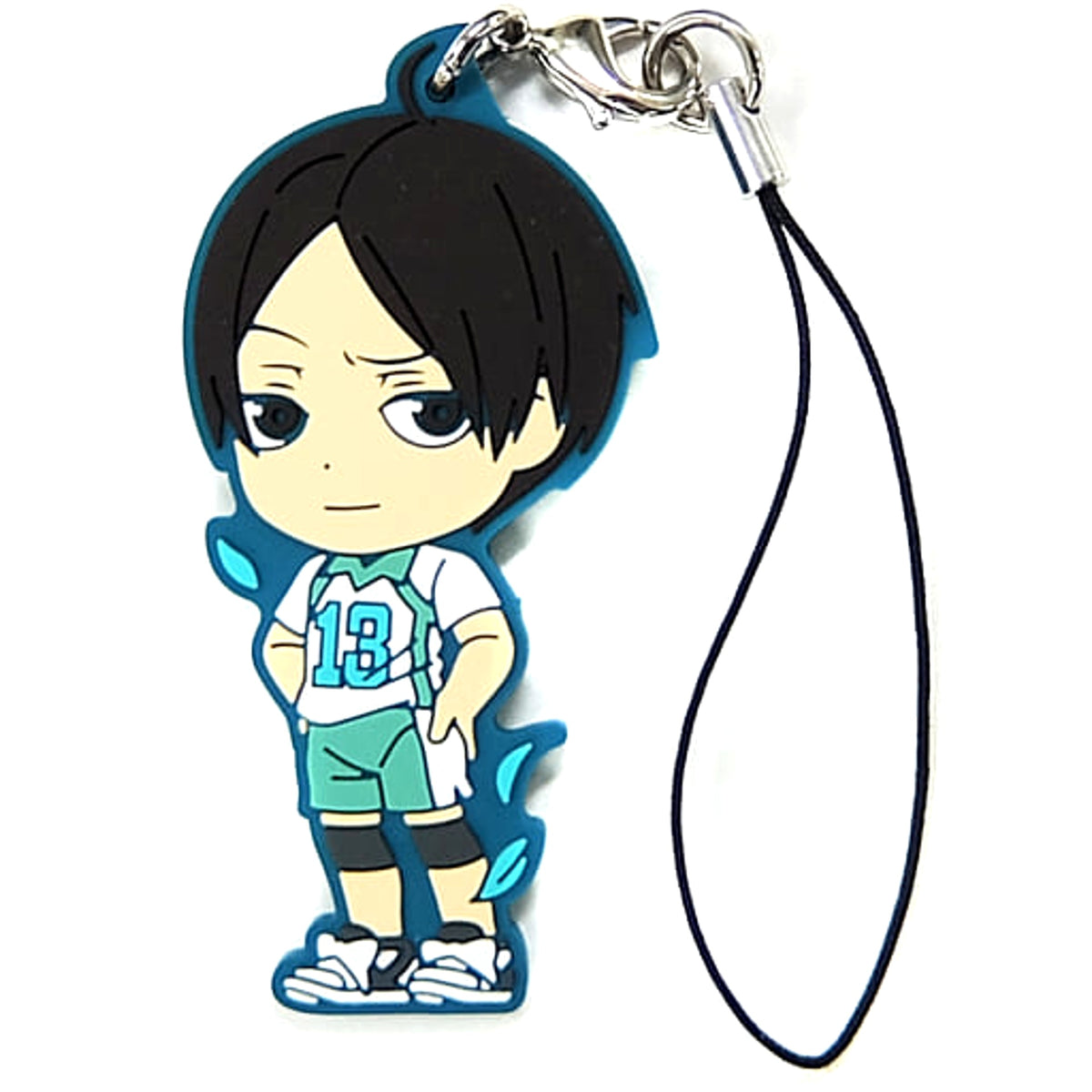 Haikyu!! Akira Kunimi Ichiban Kuji Fateful Showdown! Karasuno Vs Aoba Johsai! Rival School Rubber Strap Kyunchara Illustrations Prize L Keychains [USED]
