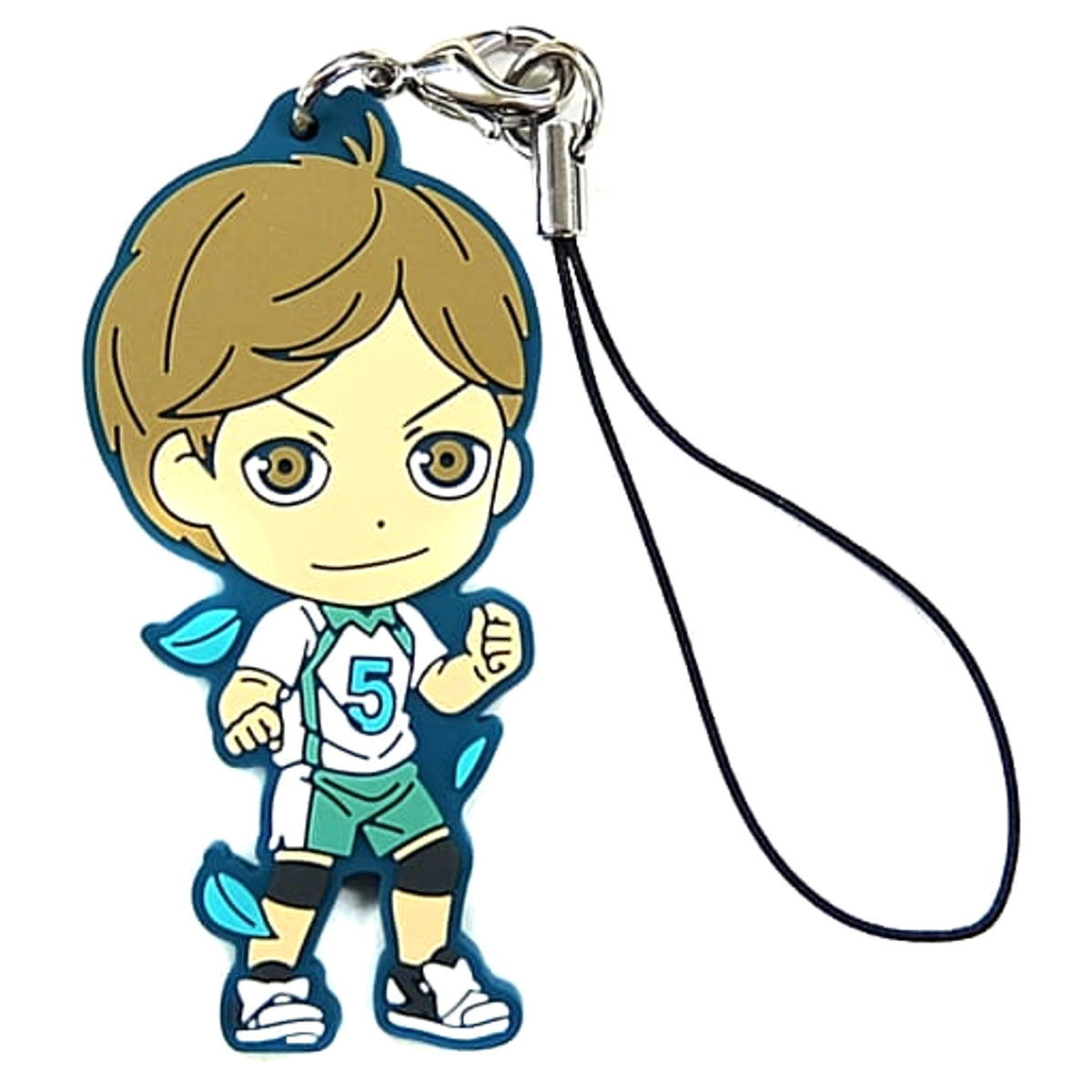 Haikyu!! Shigeru Yahaba Ichiban Kuji Fateful Showdown! Karasuno Vs Aoba Johsai! Rival School Rubber Strap Kyunchara Illustrations Prize L Keychains [USED]