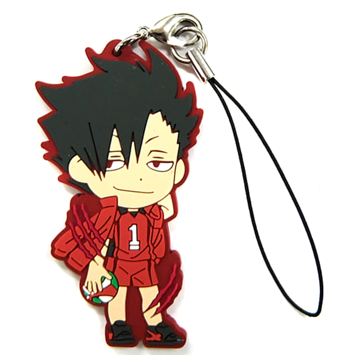 Haikyu!! Tetsuro Kuroo Ichiban Kuji Fateful Showdown! Karasuno Vs Aoba Johsai! Rival School Rubber Strap Kyunchara Illustrations Prize L Keychains [USED]