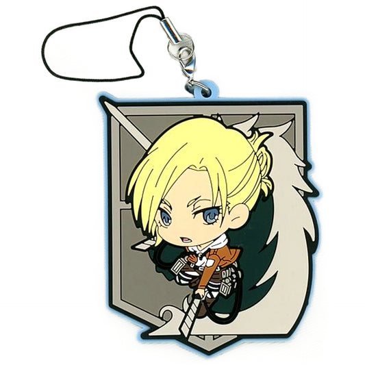 Annie Leonhart Attack on Titan Rubber Charm Attack on Titan Exhibition Limited Rubber Strap Set B Included Items Key Chain [USED]