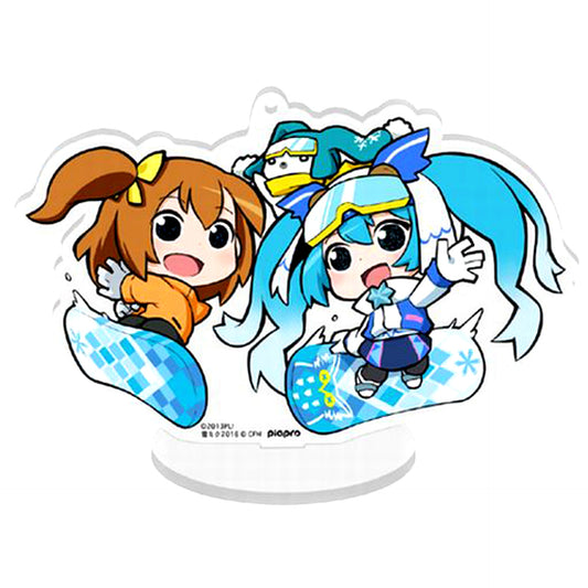 Honoka Kosaka and Snow Miku Acrylic Stand Love Live! Mus x SNOW MIKU 2016 [USED]