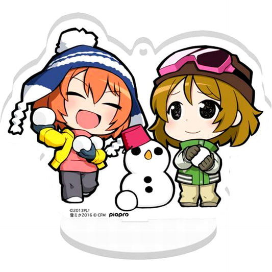 Rin Hoshizora & Hanayo Koizumi Acrylic Stand Love Live! Muse x SNOW MIKU 2016 [USED]
