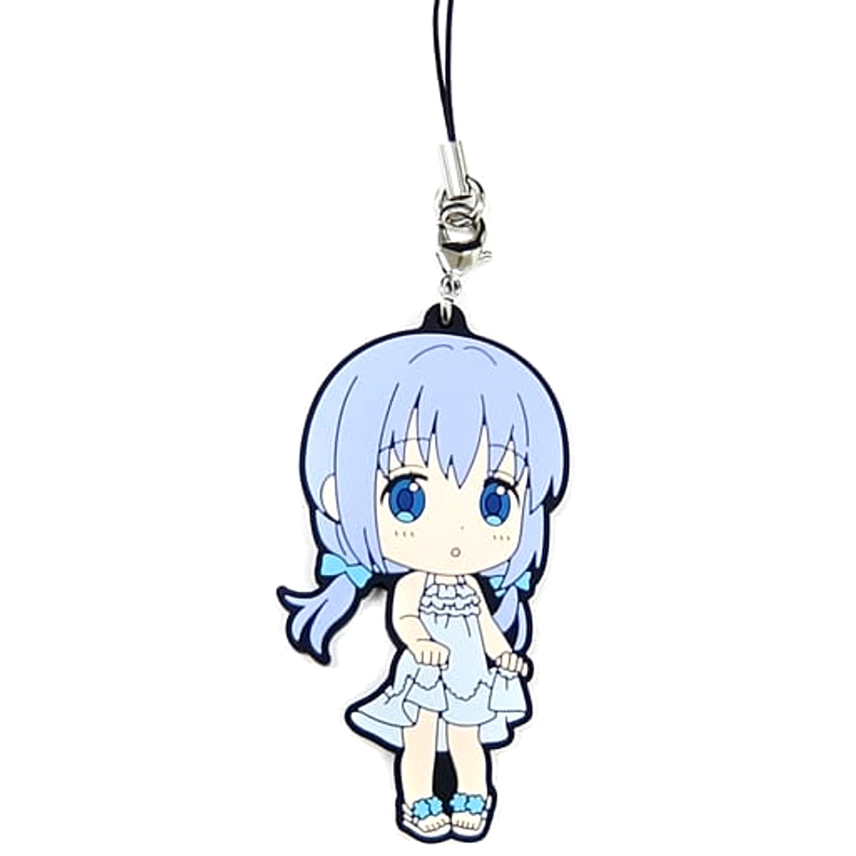 Is the Order a Rabbit?? Chino Secret Dress Ichiban Kuji We’ve Opened a Japanese Cafe! Rubber Charm Kyunchara Illustrations Prize J Keychains [USED]