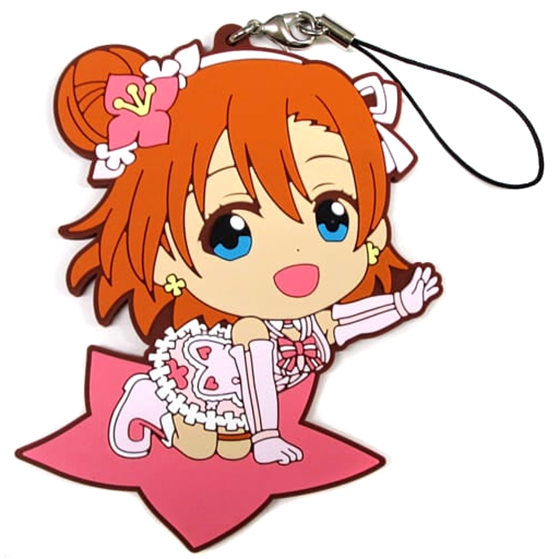 Love Live! The School Idol Movie Honoka Kosaka Ichiban Kuji Premium Big Rubber Strap Kyunchara Illustrations Prize L [USED]