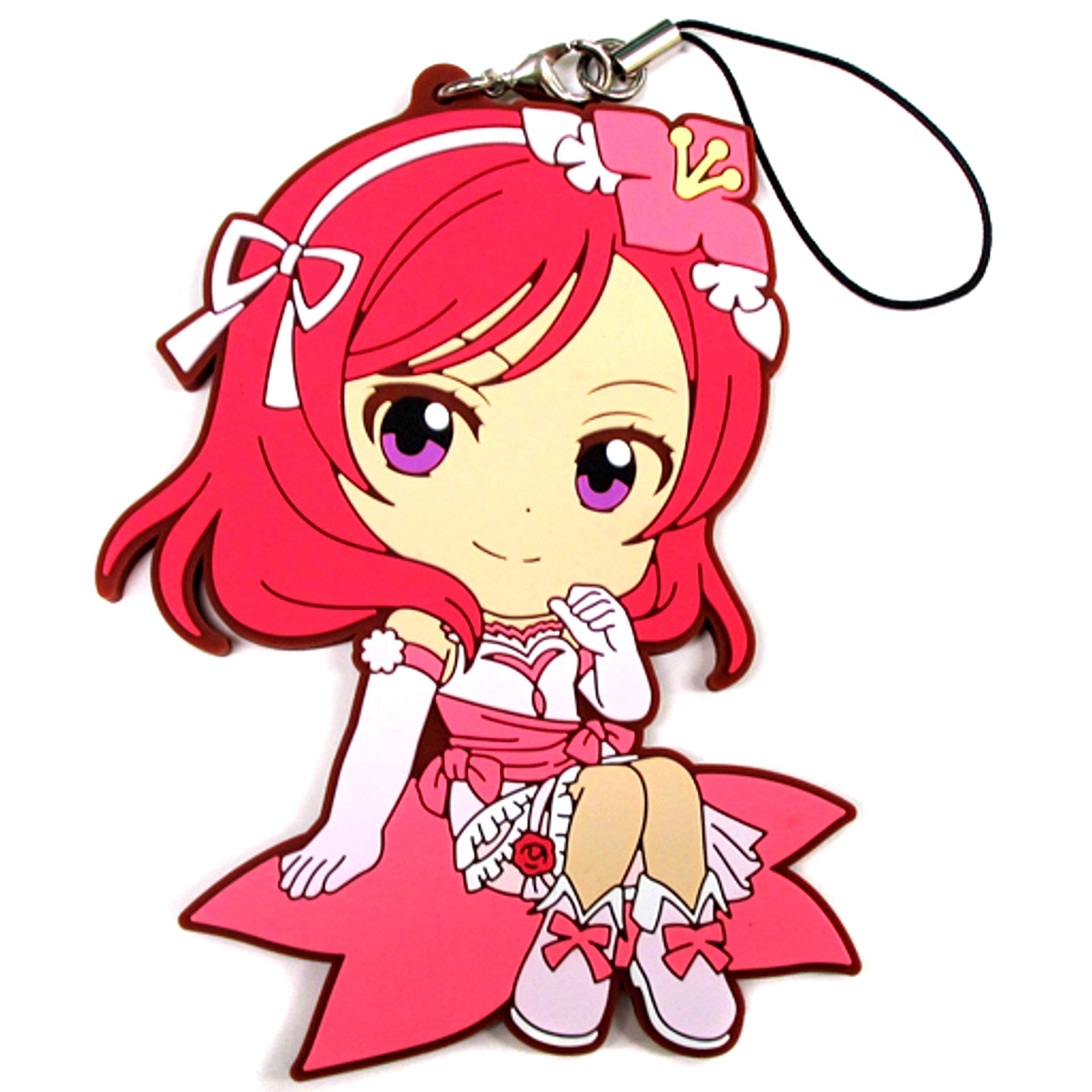 Maki Nishikino Big Rubber Strap Kyun Chara Illustrations Ichiban Kuji Premium Love Live! The School Idol Movie Prize L [USED]