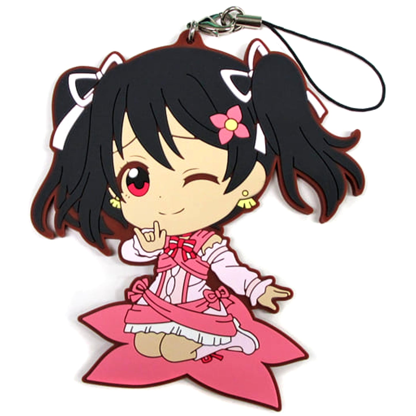 Love Live! The School Idol Movie Nico Yazawa Ichiban Kuji Premium Big Rubber Strap Kyunchara Illustrations Prize L [USED]