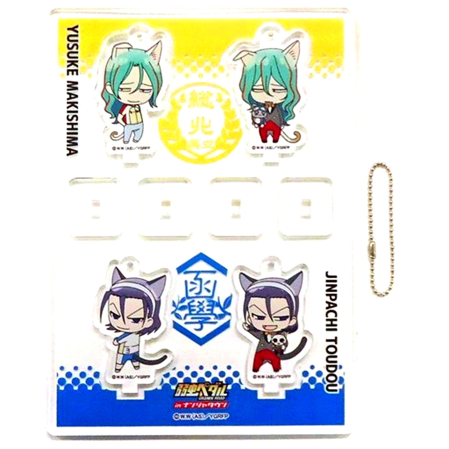 Yusuke Makishima & Jinpachi Toudou S Prize Acrylic Stand Yowamushi Pedal GRANDE ROAD in Namjatown COMPILATIONS Garapon RETURNS [USED]