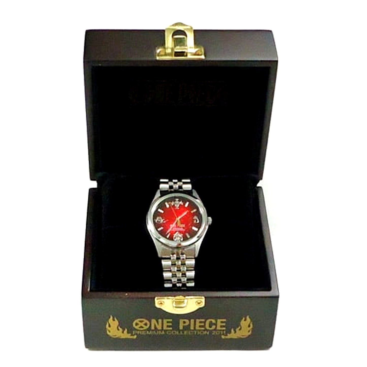 Portgas D. Ace Fire Fist One Piece Official Memorial Watch Flame Memories Limited Edition Size M [USED]