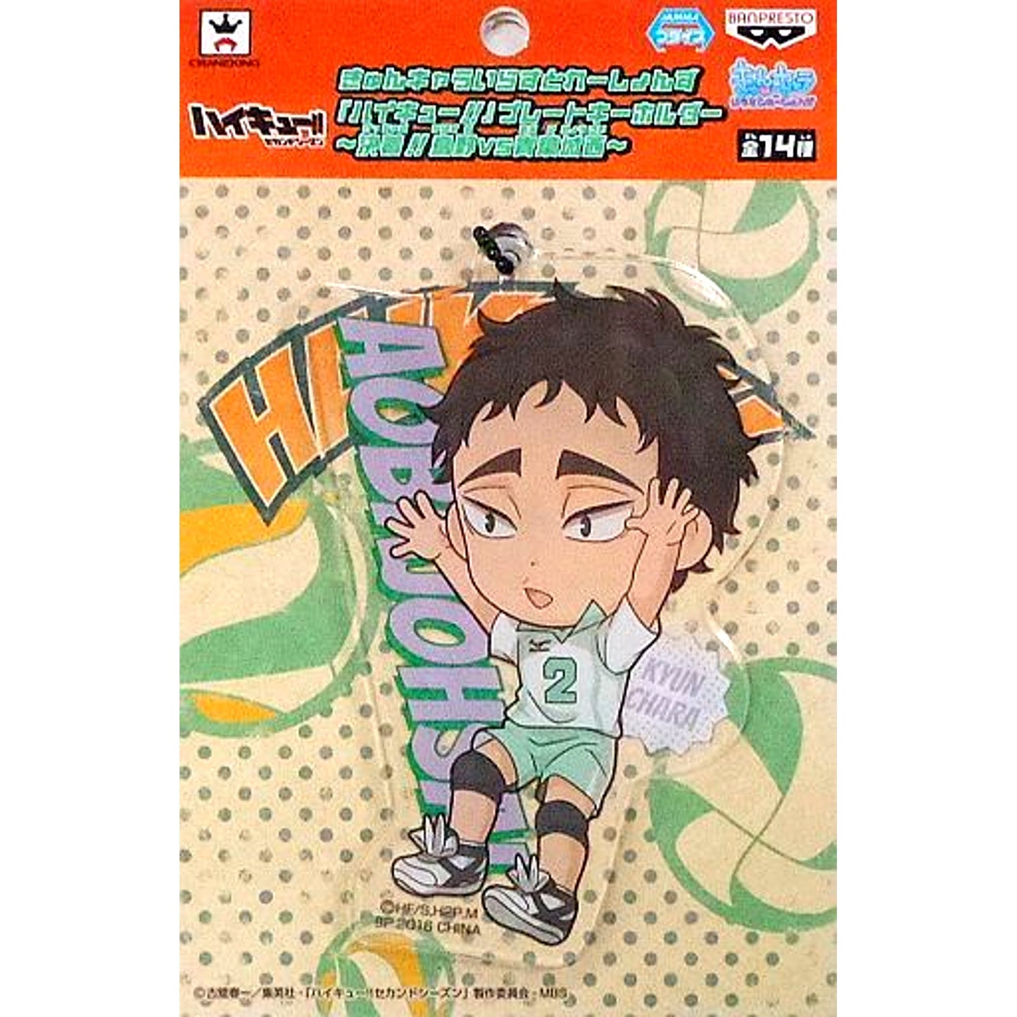 Issei Matsukawa Haikyu!! Plate Keychain 2016 Kyun Chara Illustrations [USED]