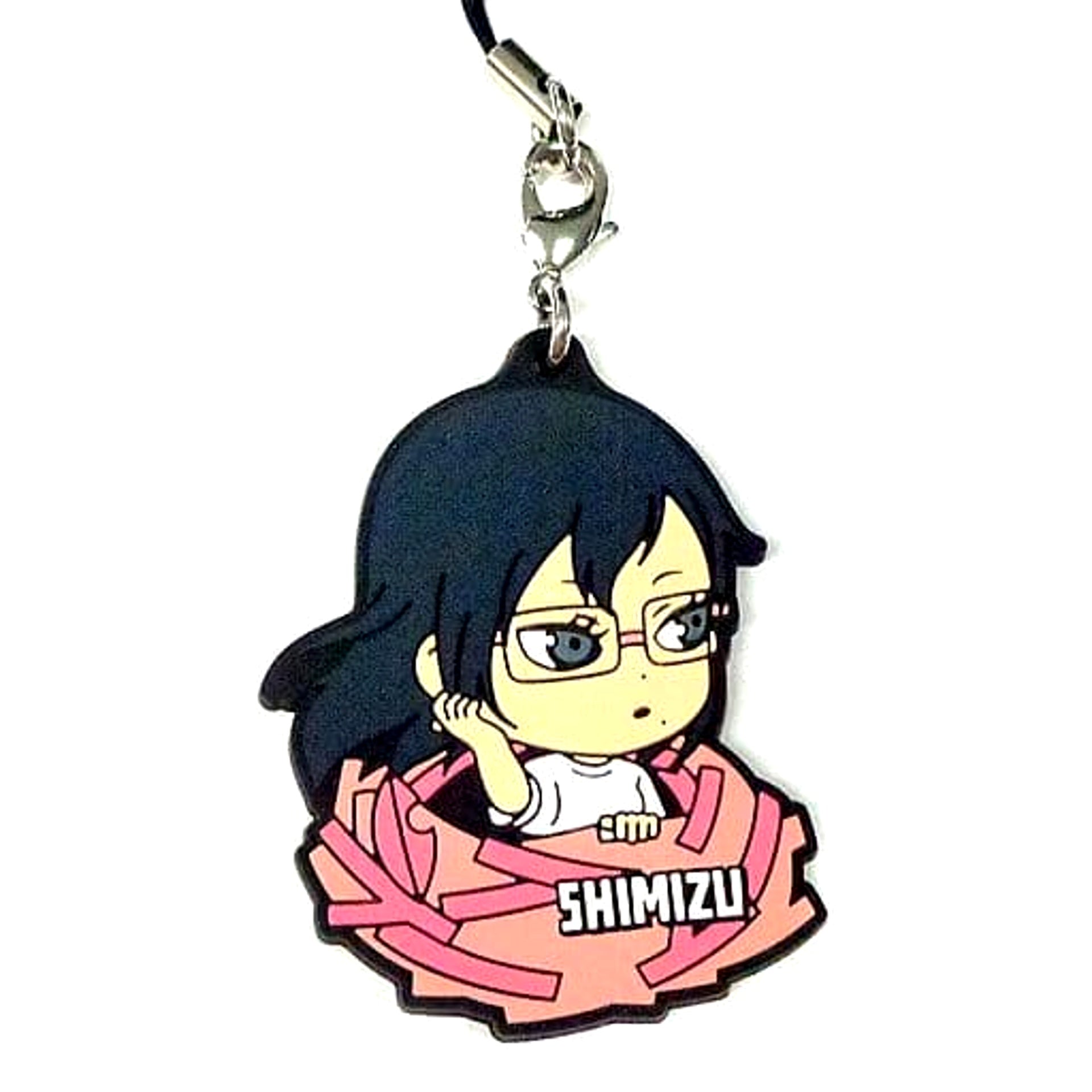 Haikyu!! Kiyoko Shimizu Ichiban Kuji Eiyuu Gouketsu!! Karasuno Rubber Strap Kyunchara Illustrations Prize M Keychains [USED]