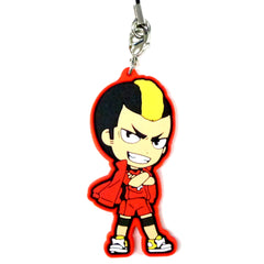Haikyu!! Taketora Yamamoto Ichiban Kuji Eiyuu Gouketsu!! Tsunage Nekoma Rubber Strap Kyunchara Illustrations Included with Rubber Strap Set Prize G Keychains [USED]