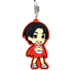 Haikyu!! Yuki Shibayama Ichiban Kuji Eiyuu Gouketsu!! Tsunage Nekoma Rubber Strap Kyunchara Illustrations Included with Rubber Strap Set Prize G Keychains [USED]