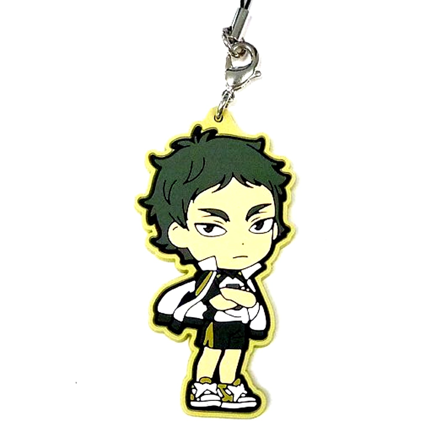 Keiji Akaashi J Prize Strongest Fukurodani Rubber Strap Kyun Chara Illustrations Ichiban Kuji Haikyu Eiyu Goketsu [USED]