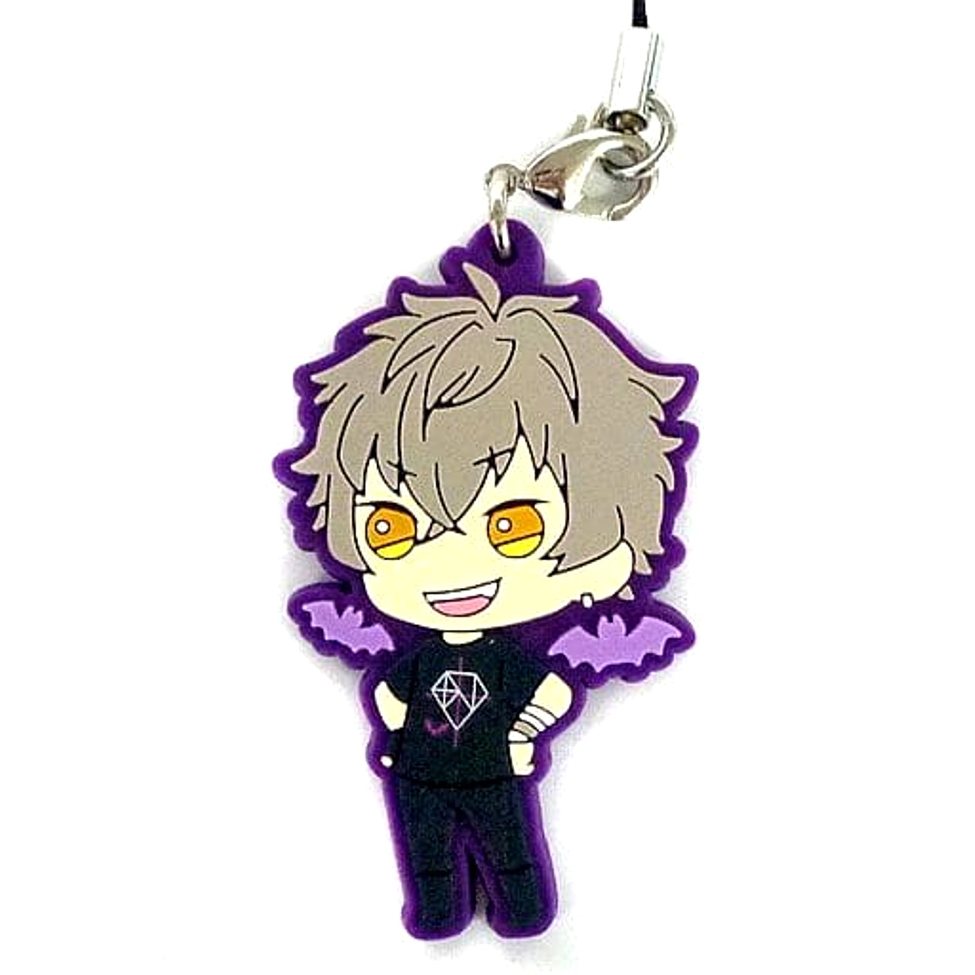 Ensemble Stars! Koga Ogami Ichiban Kuji First Live! Doki Doki! Rubber Strap Prize M Keychains [USED]