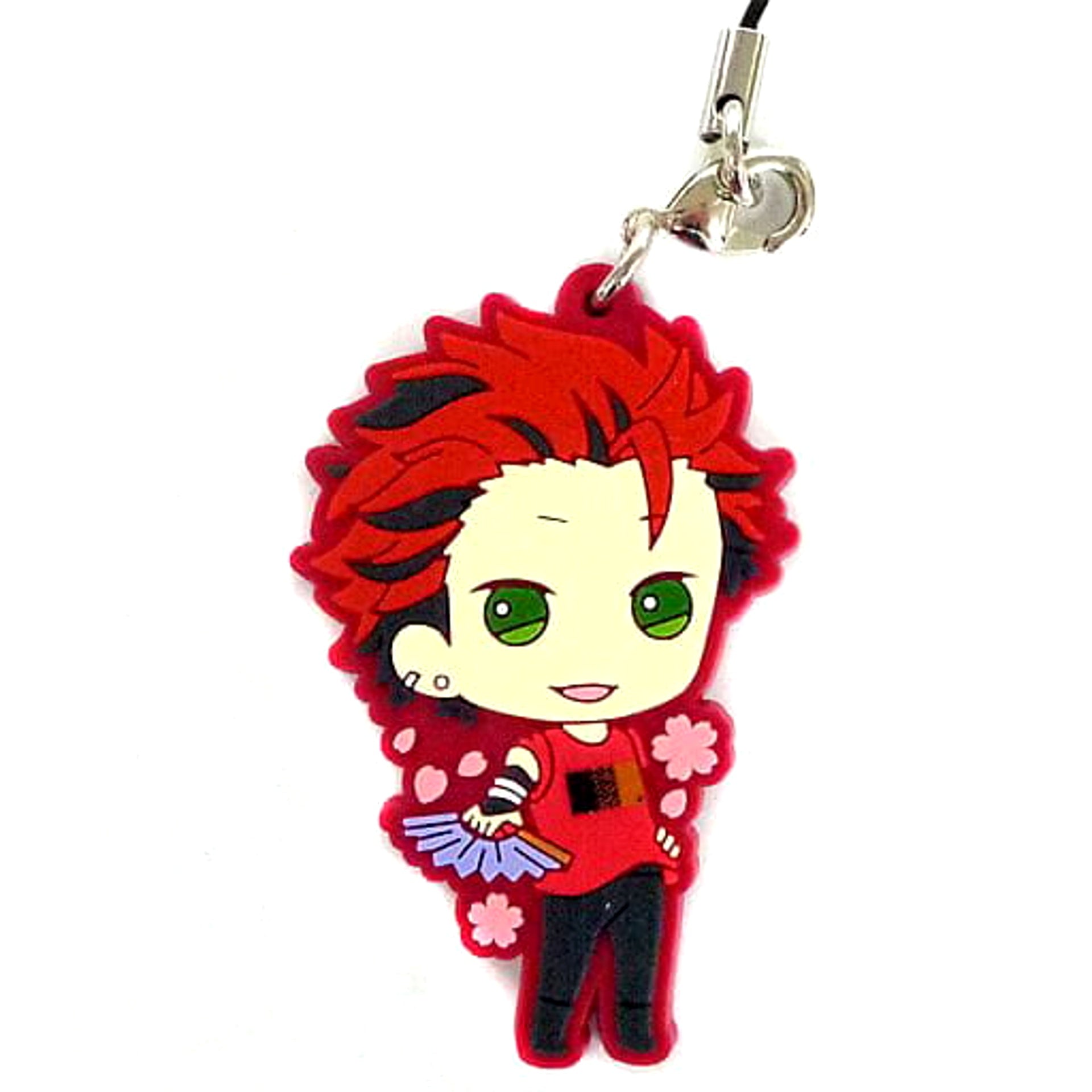 Ensemble Stars! Kuro Kiryu Ichiban Kuji First Live! Doki Doki! Rubber Strap Prize M Keychains [USED]
