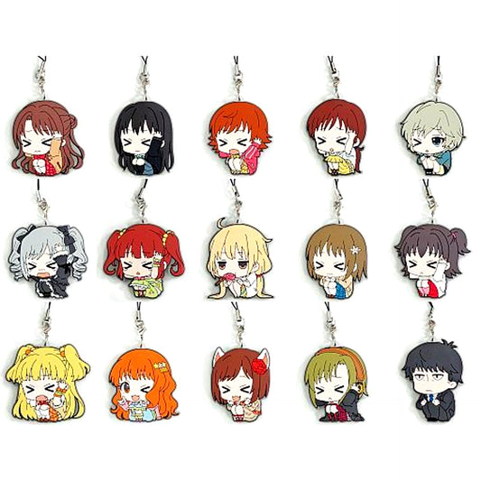 Set of 15 The Idolmaster Cinderella Girls ViVimus Rubber Strap Collection [USED]