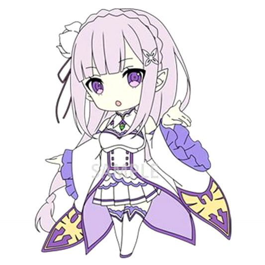 Re:ZERO -Starting Life in Another World- Emilia Trading Rubber Strap Keychains [USED]