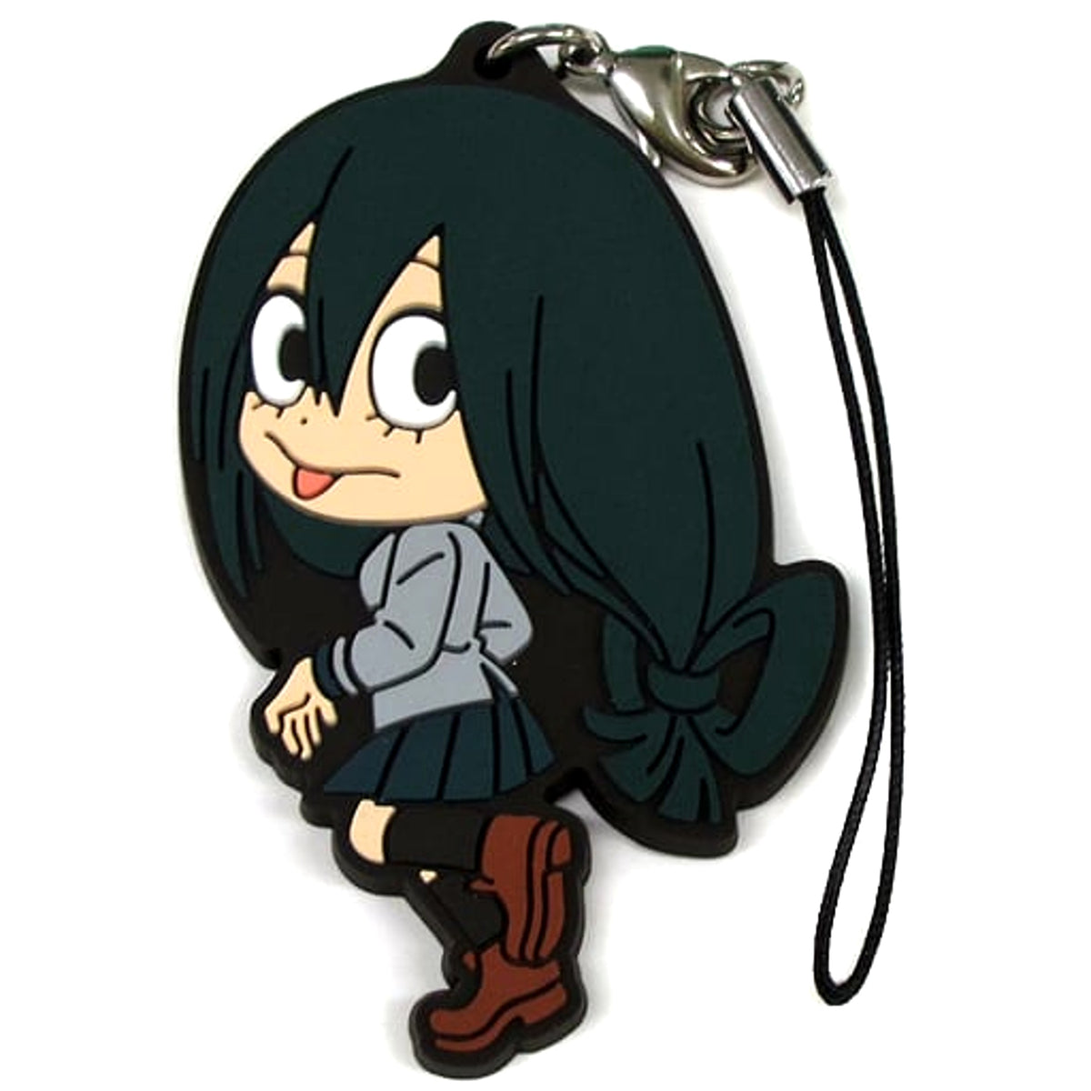My Hero Academia Tsuyu Asui Uniform Ichiban Kuji Rubber Charm Kyunchara Illustrations Prize G Keychains [USED]