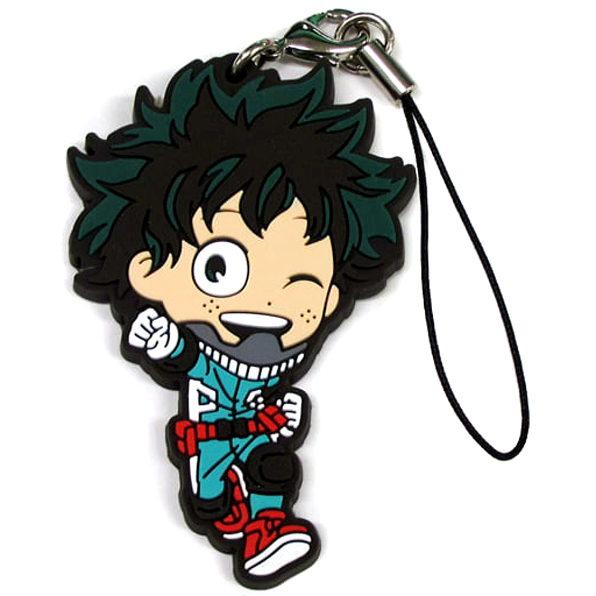 My Hero Academia Izuku Midoriya Costume Ichiban Kuji Rubber Charm Kyunchara Illustrations Prize G Keychains [USED]