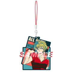 All Out!! Etsugo Oharano Die-Cut Rubber Strap Keychains [USED]