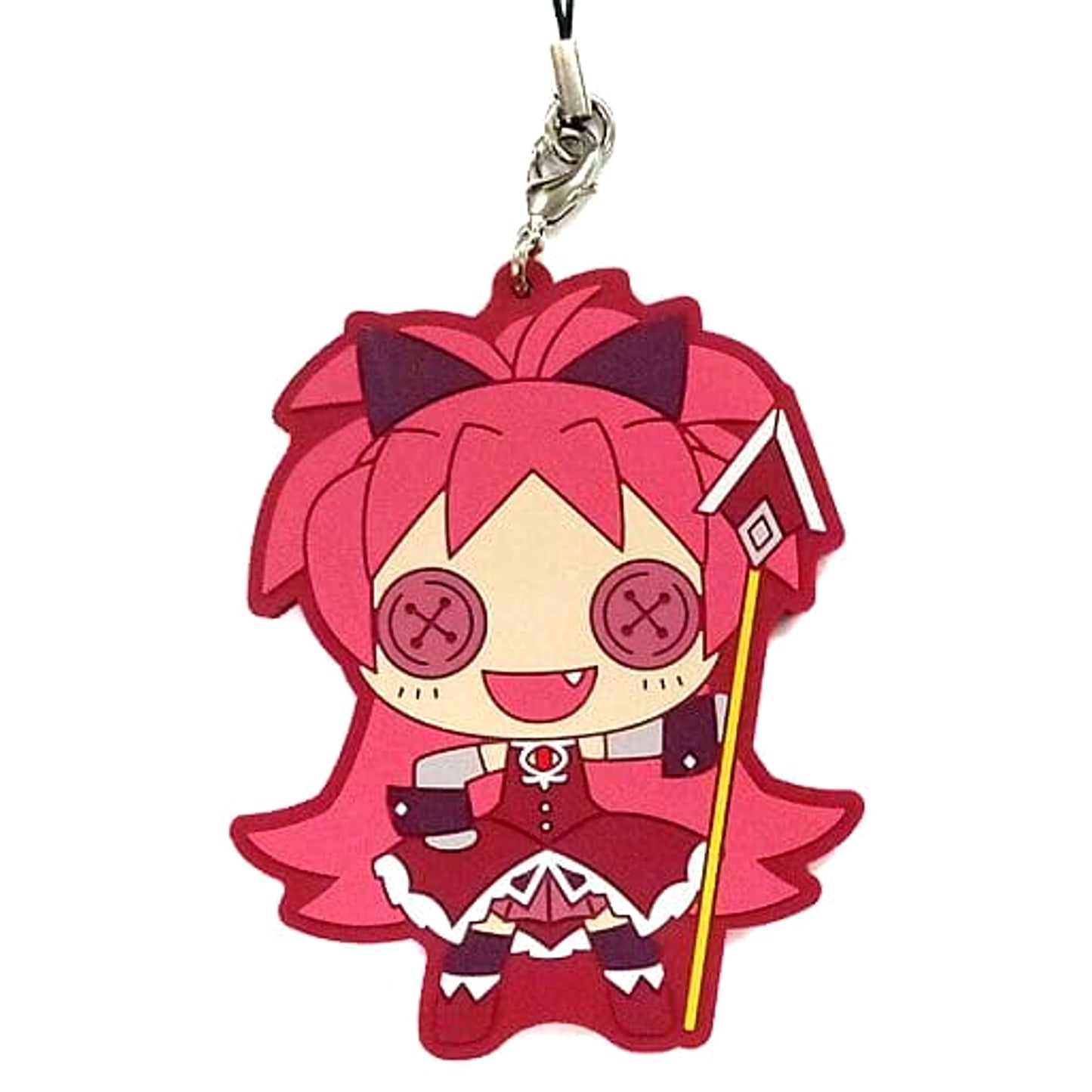 Puella Magi Madoka Magica Kyoko Sakura Ichiban Kuji Magiccraft II Rubber Charm Magicot Prize J [USED]