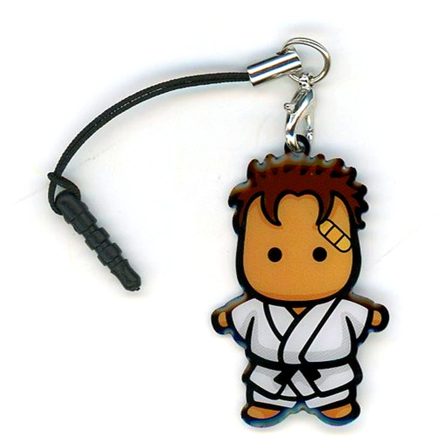 Makoto Kyogoku Detective Conan Strap Metal Charm SEGA Lucky Kuji -Black and White- White Prize D [USED]