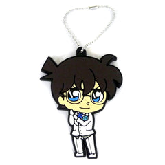 Detective Conan Conan Edogawa Sega Lucky Kuji Black and White Rubber Mascot White Prize C [USED]