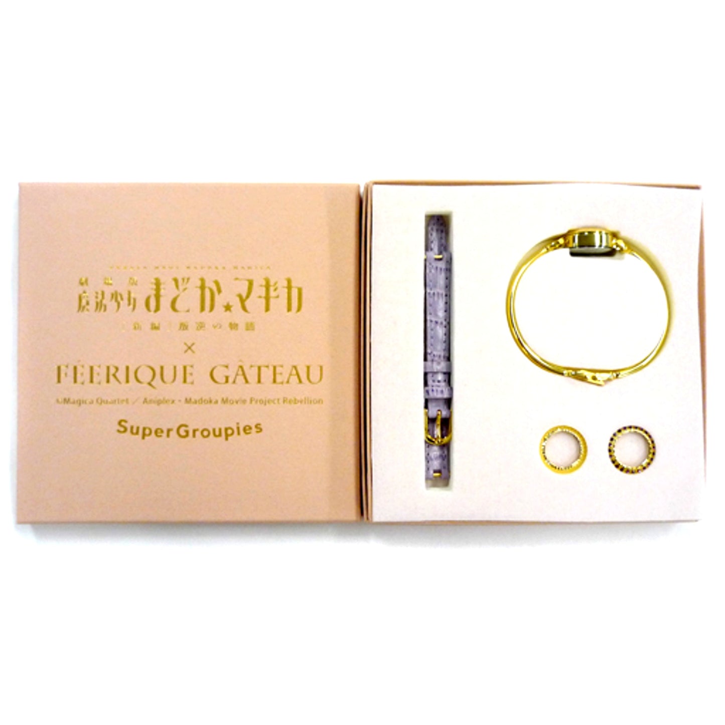Homura Akemi Puella Magi Madoka Magica The Movie Rebellion x feerique gateau Bangle Watch [USED]