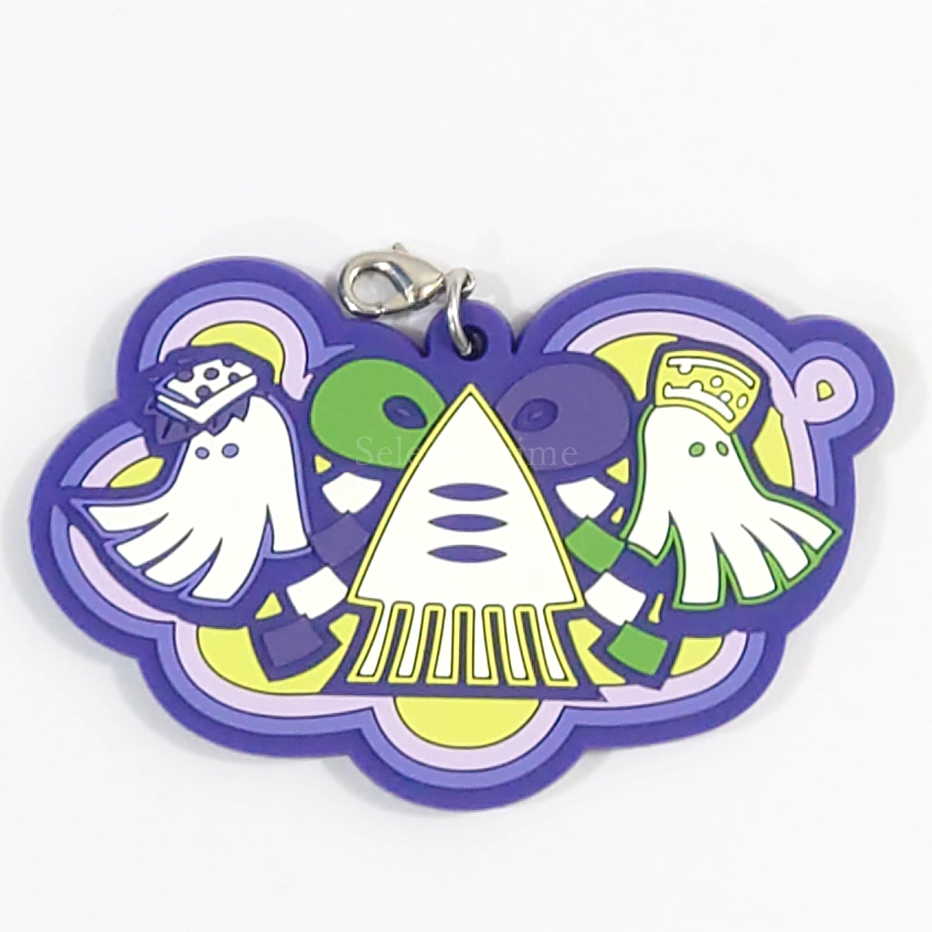 Squid Sisters Logo Splatoon Ichiban Kuji Collection Shinaika!? Rubber Charm Prize F Charm [USED]